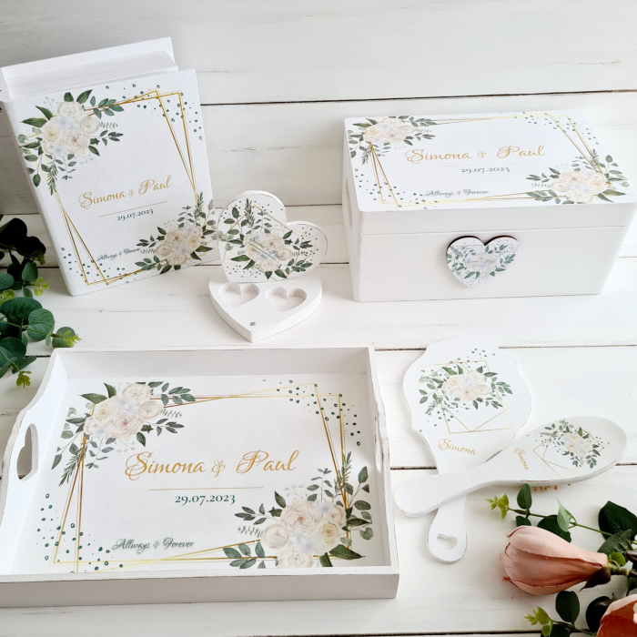 Allways & Forever - Gatitul miresei - Set Tava mireasa , Perie si Oglinda [4]