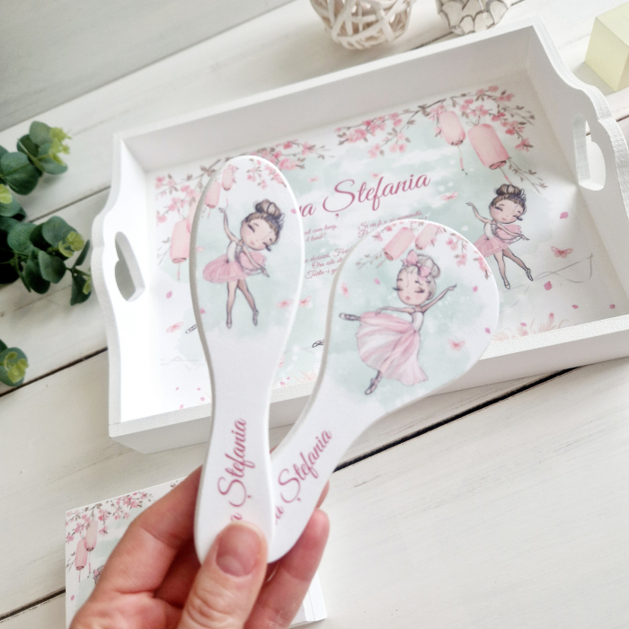 Balerine - Set 1An Tava mot, Cutie suvita, Set perie si oglinda [3]