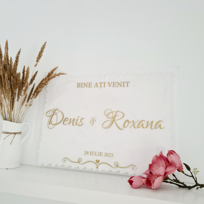 Bine ati venit - Panou nunta intampinare invitati [2]