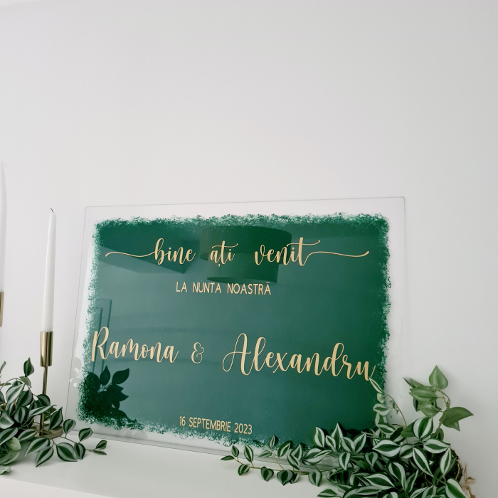Bine ati venit - Panou personalizat nunta - Intampinare invitati [5]