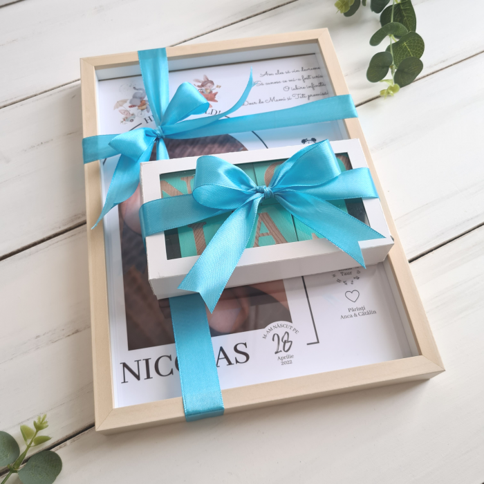 Cute Me - Poster bebe personalizat cu detalii nastere si mesaj  [6]