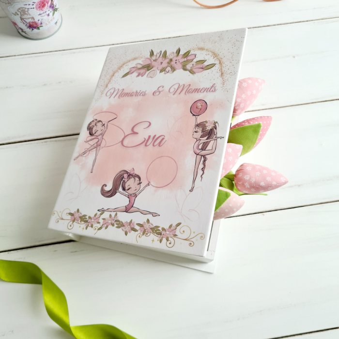 Gymnastics - Cutie de lemn personalizata (Cartea cu ganduri bune sau Prima mea cutie cu amintiri) [2]