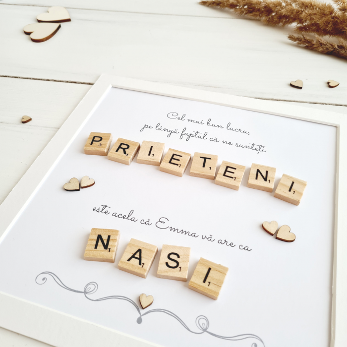 Prieteni si Nasi - Tablou decorativ nasi de botez [7]