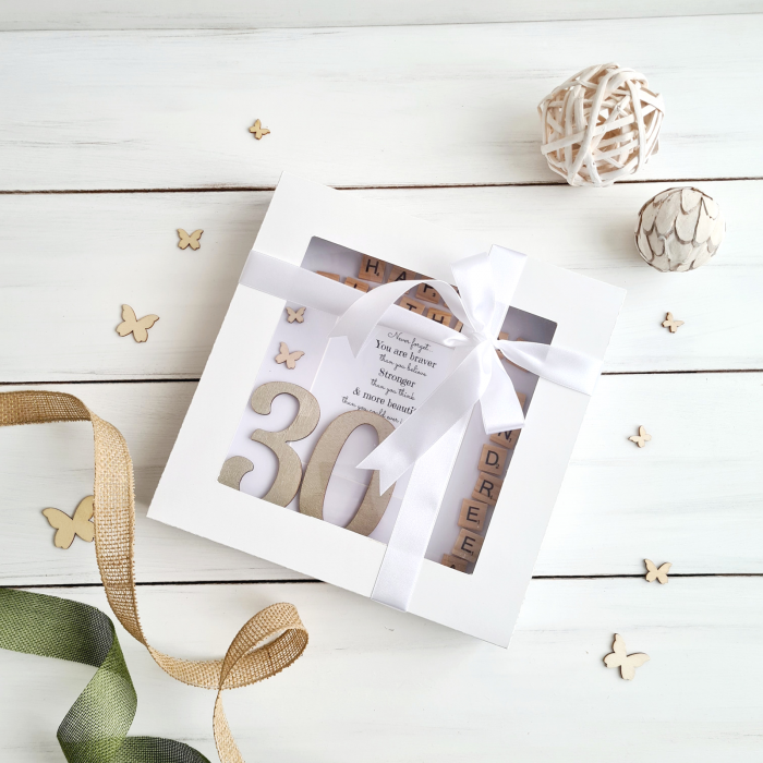 Scrabble Happy Birthday - Rama foto personalizata Zi de Nastere [3]