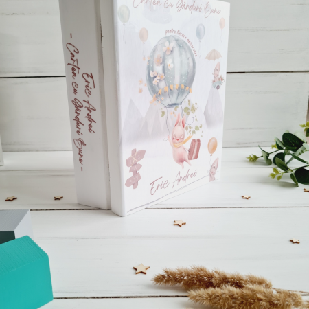 Adventure Awaits - Cutie de lemn personalizata (Cartea cu ganduri bune sau Prima mea cutie cu amintiri) [1]