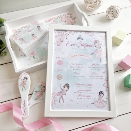 Balerine - Set 1An Tava mot, Cutie suvita, Set perie si oglinda [4]
