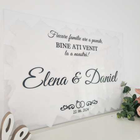 Nunta - Bine ati venit - Panou intampinare invitati