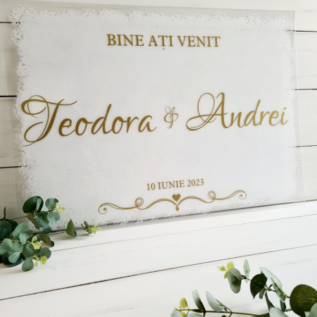 Nunta - Bine ati venit - Panou nunta intampinare invitati