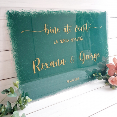 Bine ati venit - Panou personalizat nunta - Intampinare invitati [2]
