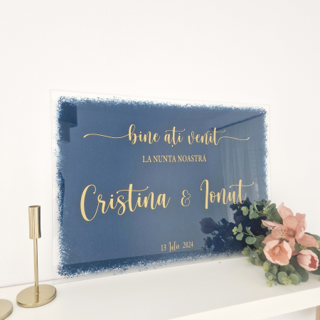 Nunta - Bine ati venit - Panou personalizat nunta - Intampinare invitati