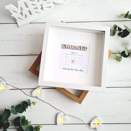 Nunta - Calendar Logodna - Tablou Decorativ Personalizat Logodna