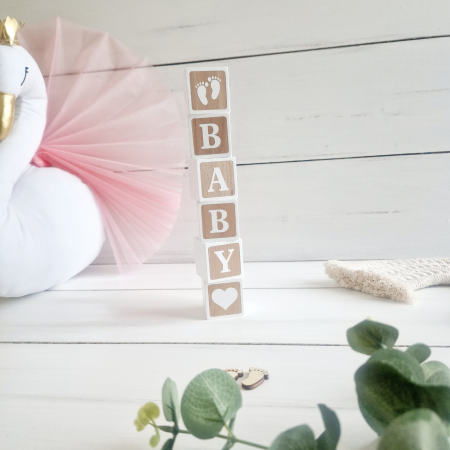 Cuburi din lemn colorate - personalizate cu nume [1]