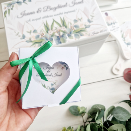 EVENIMENTE - Bride to Be - Mărturie nunta inima lemn - Marturii magneti personalizati