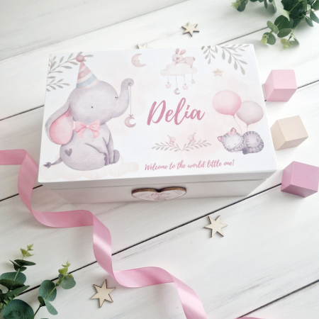 Aniversare 1An - Prietenii mei - Cutie lemn personalizata