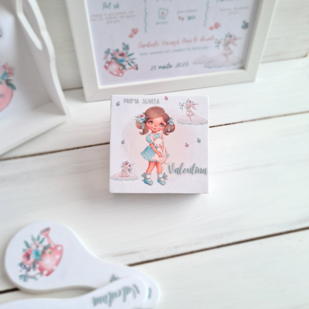 Lovely Spring - Set Aniversare 1An – Tava mot, cutie, perie si oglinda [4]