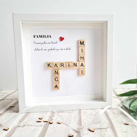 Scrabble Family - Tablou decorativ de familie personalizat cu nume [3]