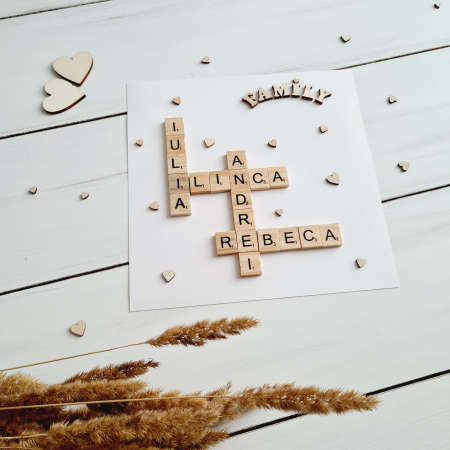 Scrabble Family - Tablou de familie personalizat cu nume [1]
