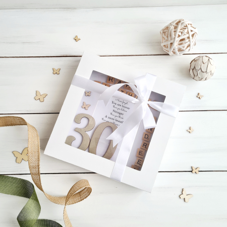 Scrabble Happy Birthday - Rama foto personalizata Zi de Nastere [2]