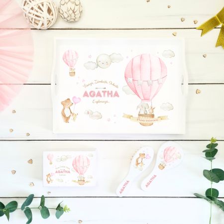 Aniversare 1An -     Set aniversare 1 An personalizat - Sleepy Elephant - Tavita mot si accesorii