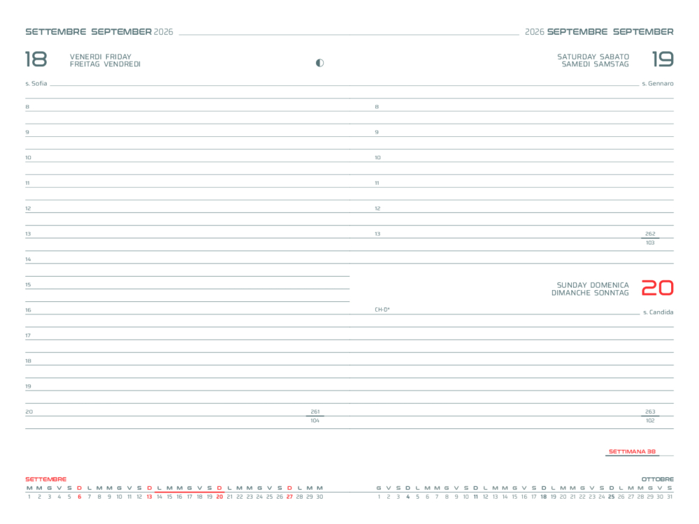Agenda datata zilnic MATRA IT205, 11x17 cm [6]