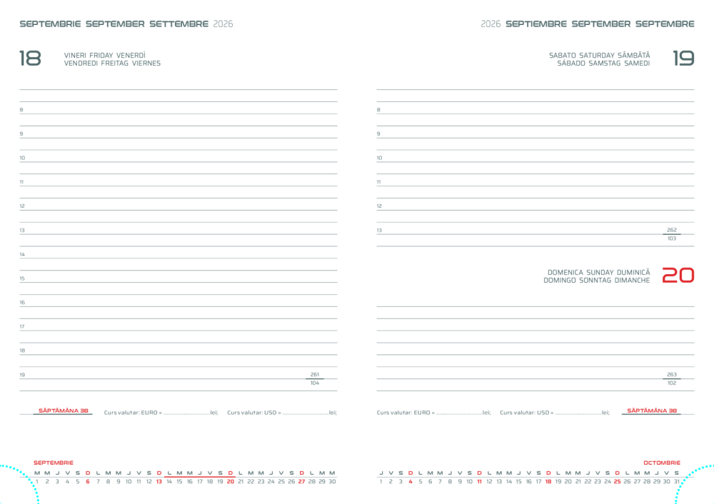 Agenda datata zilnic Rivoli R460, 15 x 21 cm [5]