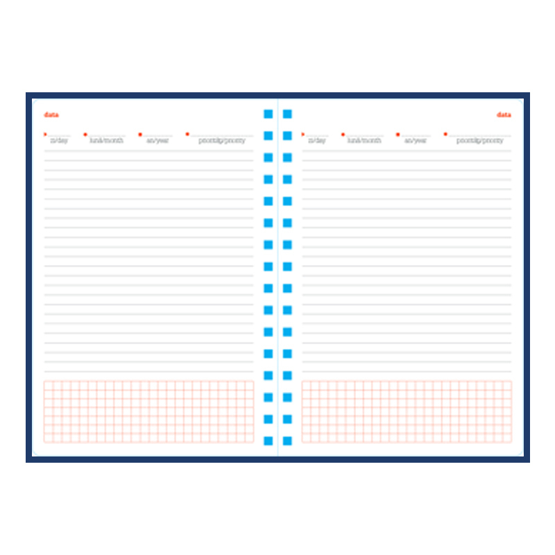 Agenda de lux nedatata Cometa cu spira, R479, 15 x 21 cm [5]
