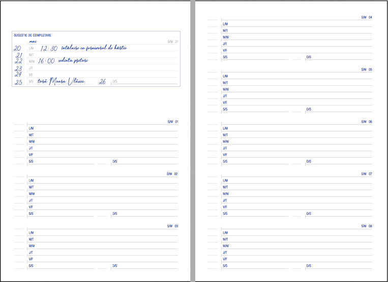 Agenda nedatata Gama [9]