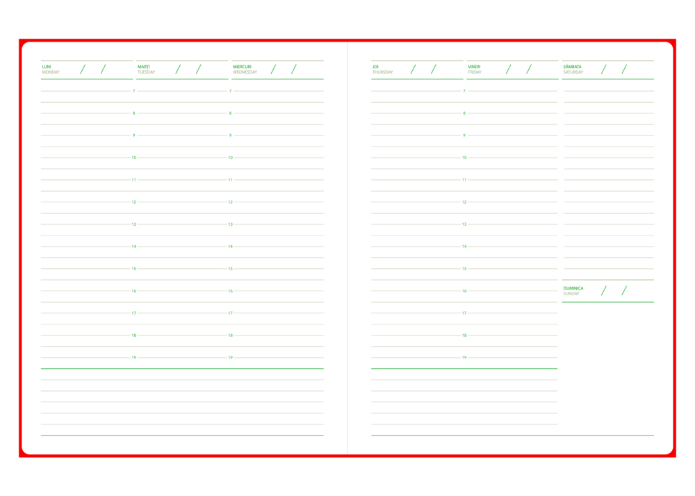 Agenda saptamanal nedatata Nubuk [4]