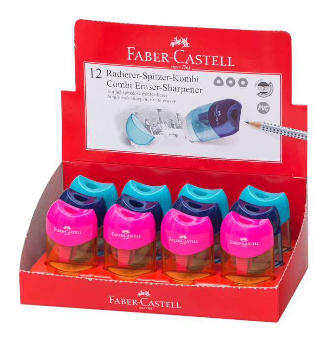 ASCUTITOARE PLASTIC CU RADIERA TREND 2019 FABER-CASTELL [2]