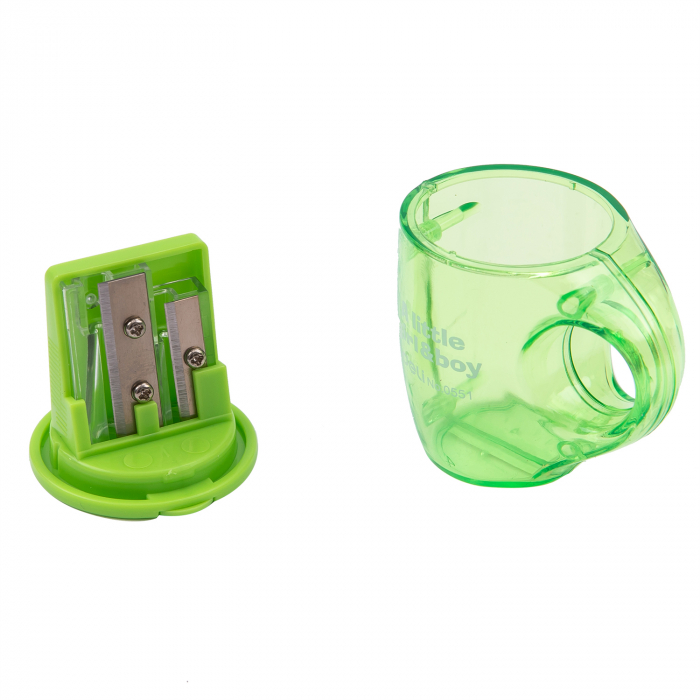 ASCUTITOARE PLASTIC DUBLA CU CONTAINER CESCUTA DELI [4]