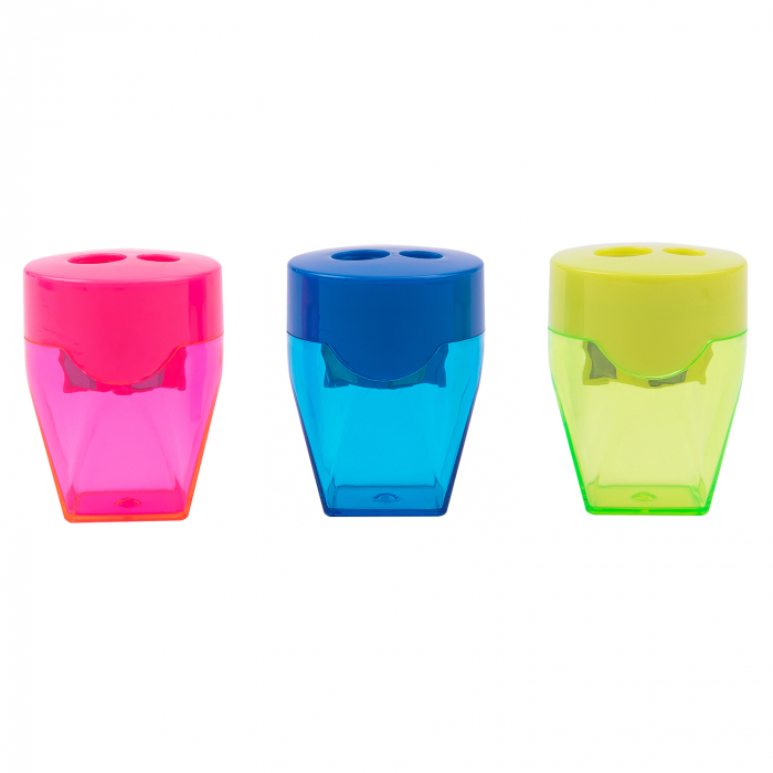 ASCUTITOARE PLASTIC DUBLA CU CONTAINER DELI [1]
