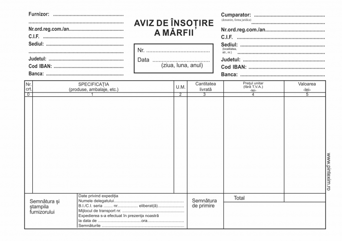 Aviz  A5,  autocopiativ , 3 ex.(3 x 50 seturi) - personalizat [1]