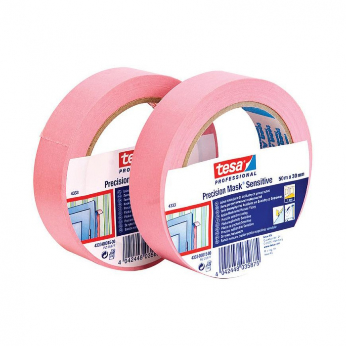 BANDA ADEZIVA MASCARE PRECIZIE ROZ DESCHIS 50M*30MM TESA [2]