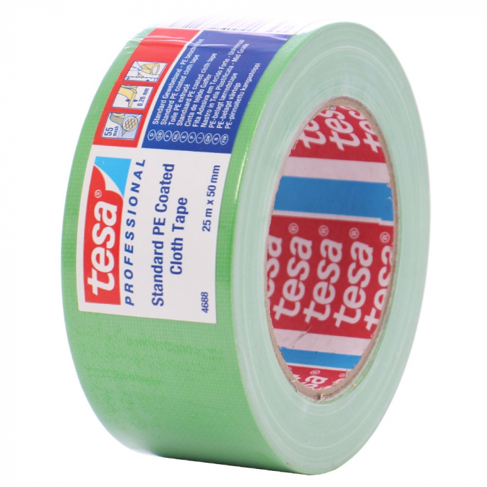 BANDA ADEZIVA TEXTILA VERDE 25M*50MM TESA [2]