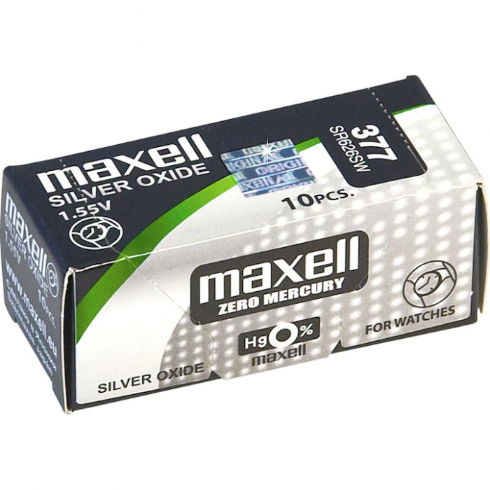 BATERII 377 AG4 SR626SW 1.5V BLISTER MAXELL [2]