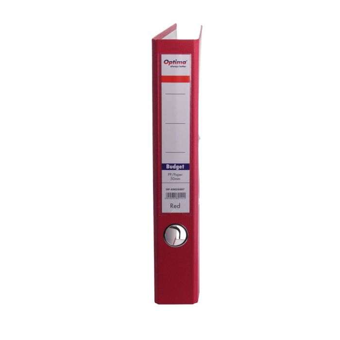 Biblioraft A4, plastifiat PP/paper, margine metalica, 50 mm, neasamblat, Optima Budget [9]