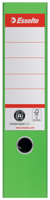 BIBLIORAFT CARTON RECICLAT 7.5CM VERDE NR1 POWER FSC ESSELTE [2]