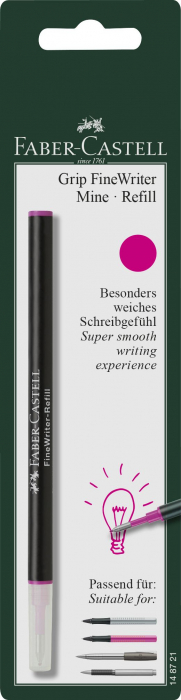 BLISTER 1 BUC REZERVA FINEWRITER ROZ FABER-CASTELL [2]
