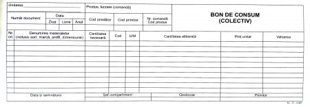 Bon consum, autocopiativ, 1/2 A4 , 3 ex.(3 x 50 seturi) - personalizat [1]