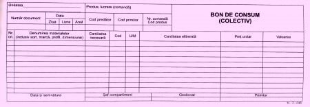 Bon consum, autocopiativ, 1/2 A4 , 3 ex.(3 x 50 seturi) - personalizat [2]