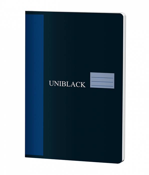 CAIET A4 60 FILE DICTANDO 70G COPERTA ALBASTRA UNIBLACK PIGNA [1]