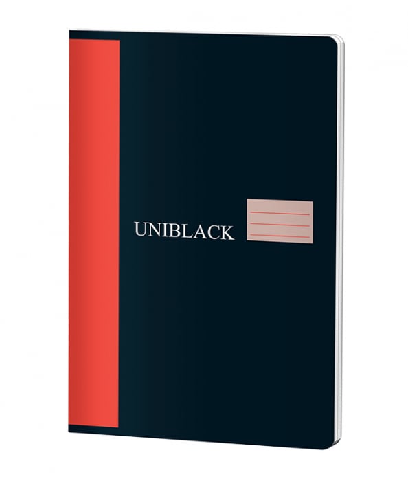 CAIET A4 60 FILE DICTANDO 70G COPERTA ROSIE UNIBLACK PIGNA [1]