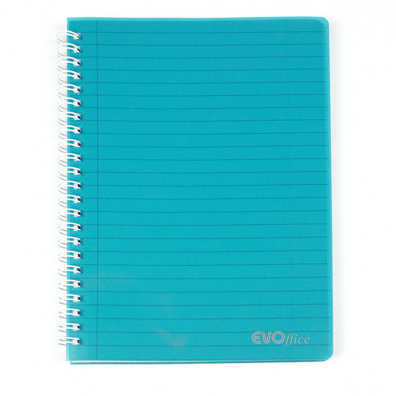 Caiet A5 cu spira metalica, microperforatii si coperti plastic, 100 file - dictando  [1]