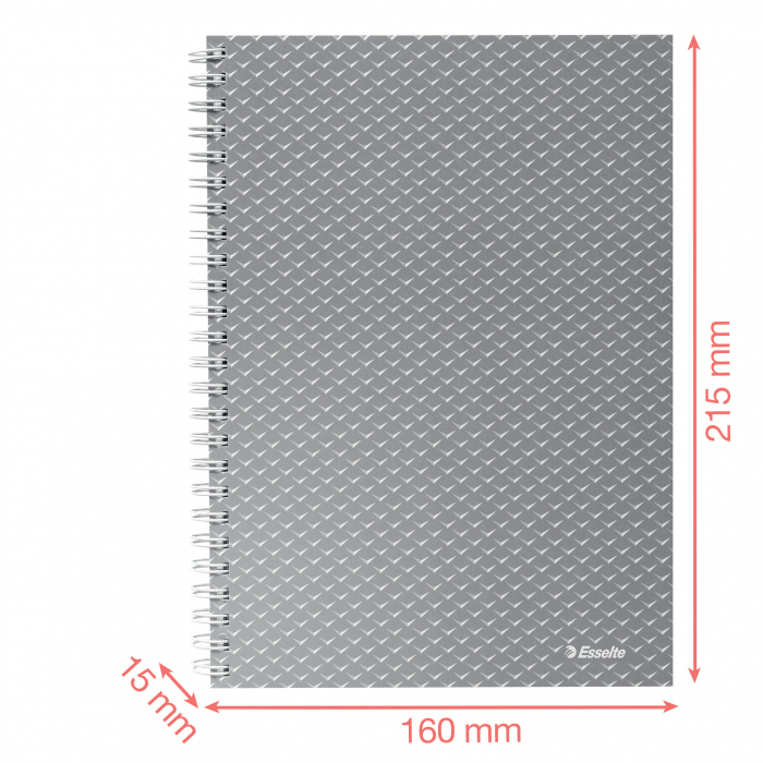 CAIET BIROU SPIRA A5 80 FILE DICTANDO ALBASTRU COPERTA CARTON COLOUR'BREEZE ESSELTE [4]