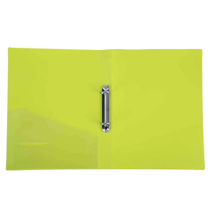 CAIET MECANIC A4 2 INELE 25/30 MM COPERTA FLEXIBILA CU BUZUNAR CULORI NEON DELI [5]