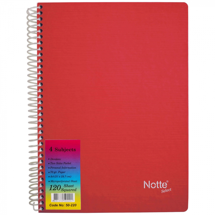 CAIET SPIRA A4 120 FILE ARITMETICA 4 SUBIECTE COPERTA CARTONATA NOTTE [5]