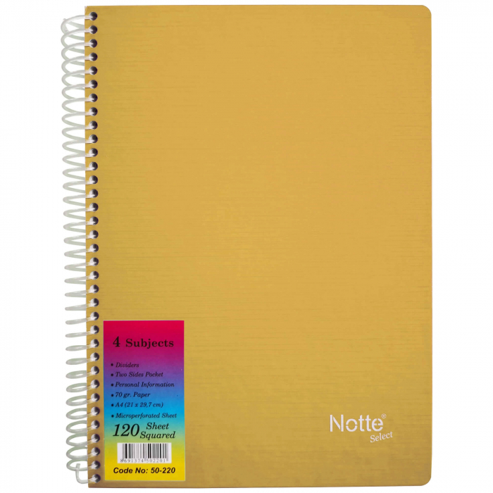 CAIET SPIRA A4 120 FILE ARITMETICA 4 SUBIECTE COPERTA CARTONATA NOTTE [2]