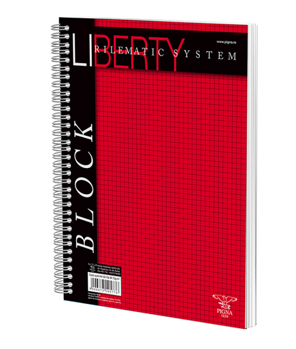 CAIET SPIRA A4 80 FILE ARITMETICA LIBERTY PIGNA [1]