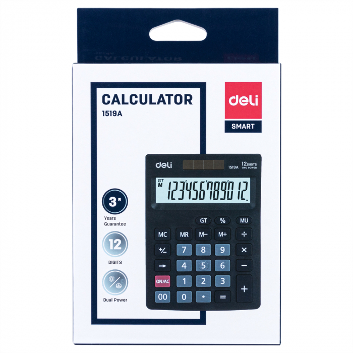 CALCULATOR BIROU 12DIG 1519A DELI [3]