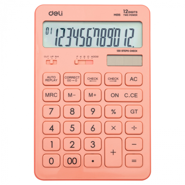 CALCULATOR BIROU 12DIG 1541 ROZ PASTEL DELI [1]